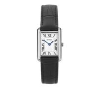 Sekonda Colette Ladies 22mm Quartz Watch in Silver with Analogue Display and Black Leather Strap