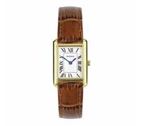 Sekonda Classic Ladies 22mm Colette Watch in Gold with Brown Leather Strap & White Dial