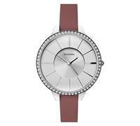 Sekonda Ladies Editions Watch with Silver Glitter Dial and Pink Strap 40006