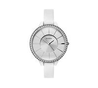 Sekonda Ladies Editions Watch with Silver Glitter Dial and White Strap 40002
