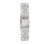 Sekonda Ladies Silver 17mm Square Rocks Analogue Watch with Stone Set Silver Bracelet