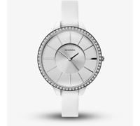 Sekonda Ladies Editions Watch with Silver Glitter Dial and White Strap 40002