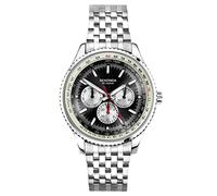 Sekonda Maverick Men’s 43mm Quartz Watch Analogue | 50M Water Resistance, sunray dial, day and date display, tachymeter bezel, ion-plated case