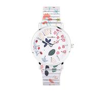Sekonda Maxima Ladies 38mm Quartz Watch in Multicoloured with Analogue Display, and Floral Patterned Stainless Steel Strap 40581