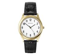 Sekonda Mens 40mm Evans Classic Three Hand Analogue Quartz Watch Alloy Case with Black Leather Strap