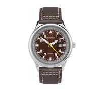 Sekonda Classic Aviator Brown Leather Strap Watch 3882