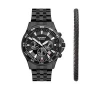 Sekonda Mens 44mm Chronograph Quartz Watch with Stainless Steel Bracelet Date Window 50m Water Resistant