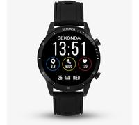 Sekonda Active Go Unisex 45mm Smartwatch Watch With Black Case And Silicone Strap With LCD Dial