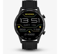 Sekonda 45mm Active Plus Smart Watch in Black with Black Silicone Strap