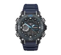 Sekonda Men's Analogue Digital Watch 49mm Plastic Case and Strap, Navy, Strap: