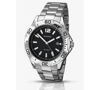 Sekonda Men's Quartz Watch with Black Dial Analogue Display and Silver Stainless Steel Bracelet 1171.27