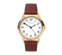 Sekonda Mens Brown Leather White Dial Strap Watch 1684