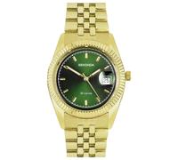 Sekonda Men's Gold Plated Case & Green Dial Bracelet Watch