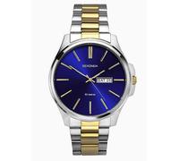 Sekonda Men's Jones Two Tone Stainless Steel Bracelet with Blue Dial Watch Silver