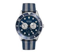 SEKONDA Mens Multi dial Quartz Watch with Nylon Strap 1628
