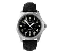 Sekonda Men's Quartz Watch with Black Dial Analogue Display and Black Nylon Strap 3347.27