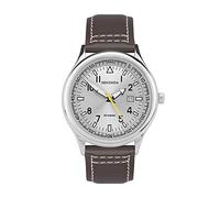 SEKONDA Men's Quartz Watch with Brown Dial Analogue Display and Brown Leather Strap 3882.27