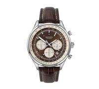 Sekonda Maverick Mens Watch - 42mm Chronograph Watch for Men with Brown Dial, Date Display and Leather Strap - 50m Water Resistant - 2 Year Warranty