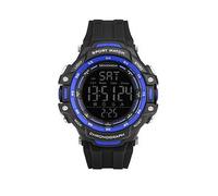 Sekonda Mens Sport Crossfell Black Plastic Strap with Black Dial Digital Watch, Black, Men Black