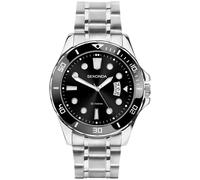 Sekonda Men's Stainless Steel Black Dial Watch