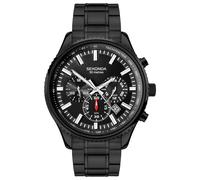 Sekonda Men's Stainless Steel Black Strap Bracelet Watch