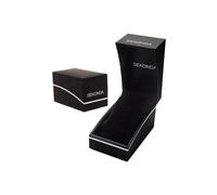 Sekonda Men's White Dial Black Leather Strap Casual Wrist Watch Gift for Him