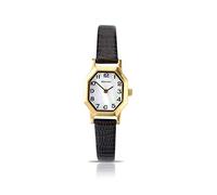 Sekonda Mila 20mm Classic Easy Reader Quartz Watch Octagonal Case with Two Hands Mother of Pearl Dial