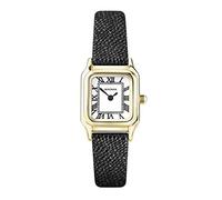 Sekonda Ladies Monica White Dial Black Leather Strap Watch