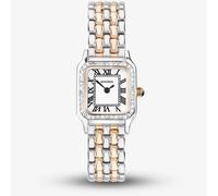 Sekonda Monica Silver & Rose Gold Plated Stone Set Watch 40643