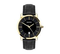 Sekonda Murphy Mens Analogue Watch 39mm Gold Leather Upper Strap