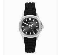 Sekonda Octaire Ladies Octaire Watch | Silver Case and Black Silicone Strap | 40727