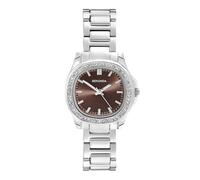 Sekonda Octaire Ladies Silver Stainless Steel Bracelet & Brown Dial Watch