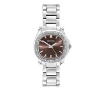 Sekonda Octaire Ladies Silver Stainless Steel Bracelet & Brown Dial Watch
