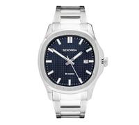 Sekonda Octaire Men's Silver Stainless Steel Bracelet & Blue Dial Watch