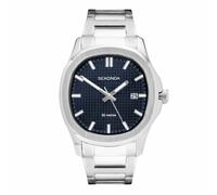 Sekonda Gents Octaire Blue Dial Stainless Steel Watch