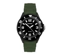Sekonda Outback Boys Watch - 35mm Kids Watch with Black Dial, Rotating Bezel and Green Silicone Strap - 50m Water Resistant - Easy Read Analogue Display - 2 Year Warranty
