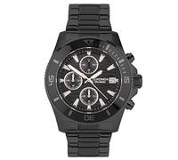 Sekonda Men's Watch Pacific Wave 30117 - Chronograph, Black Dial, Black Stainless Steel Bracelet
