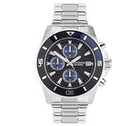 Sekonda Pacific Wave Mens Analogue Watch 42mm dial | Chronograph with date display, 200 Metres Water Resistance, mineral glass crystal, ion-plated case