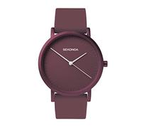 Sekonda Palette Ladies 36mm Quartz Watch in Red with Analogue Display, and Red Silicone Strap 40554