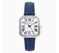 Sekonda Rene Ladies Watch | Silver Case and Blue Leather Strap | 40738