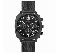Sekonda Sekonda Airborne Men's Chronograph Watch | Black Alloy Case & Stainless Steel Mesh Bracelet with Black Dial | 30102