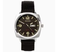 Sekonda Sekonda Airborne Men's Watch | Silver Case & Black Canvas Strap with Black Dial | 1992