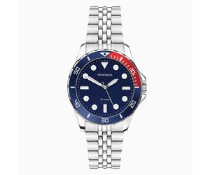 Sekonda Sekonda Balearic Ladies Watch | Silver Alloy Case & Stainless Steel Bracelet with Blue Dial | 40564