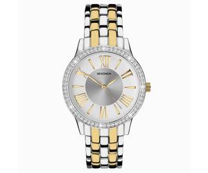 Sekonda Sekonda Charlotte Ladies Watch | Two Tone Alloy Case & Bracelet with Silver Dial | 40561
