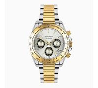 Sekonda Sekonda Circuit Chronograph Men's Watch | Two Tone Case & Stainless Steel Bracelet with Silver Dial | 30254