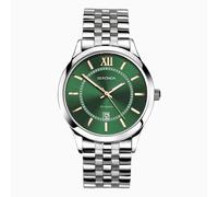 Sekonda Sekonda Classic Men's Watch | Silver Alloy Case & Stainless Steel Bracelet with Green Dial | 30140