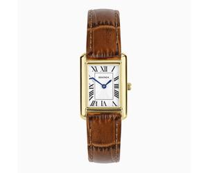 Sekonda Sekonda Colette Ladies Watch | Gold Alloy Case & Brown Leather Strap with White Dial | 40695