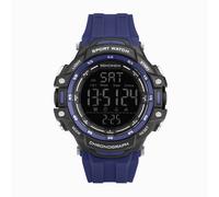 Sekonda Sekonda Crossfell Digital Men's Watch | Black Plastic Case & Blue Strap with Black LCD Display | 30164