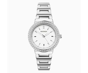 Sekonda Sekonda Day To Night Ladies Watch | Silver Case & Alloy Bracelet with White Dial | 40077
