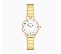 Sekonda Sekonda Easy Reader Ladies Watch | Gold Brass Case & Stainless Steel Expander Bracelet with White Dial | 30132